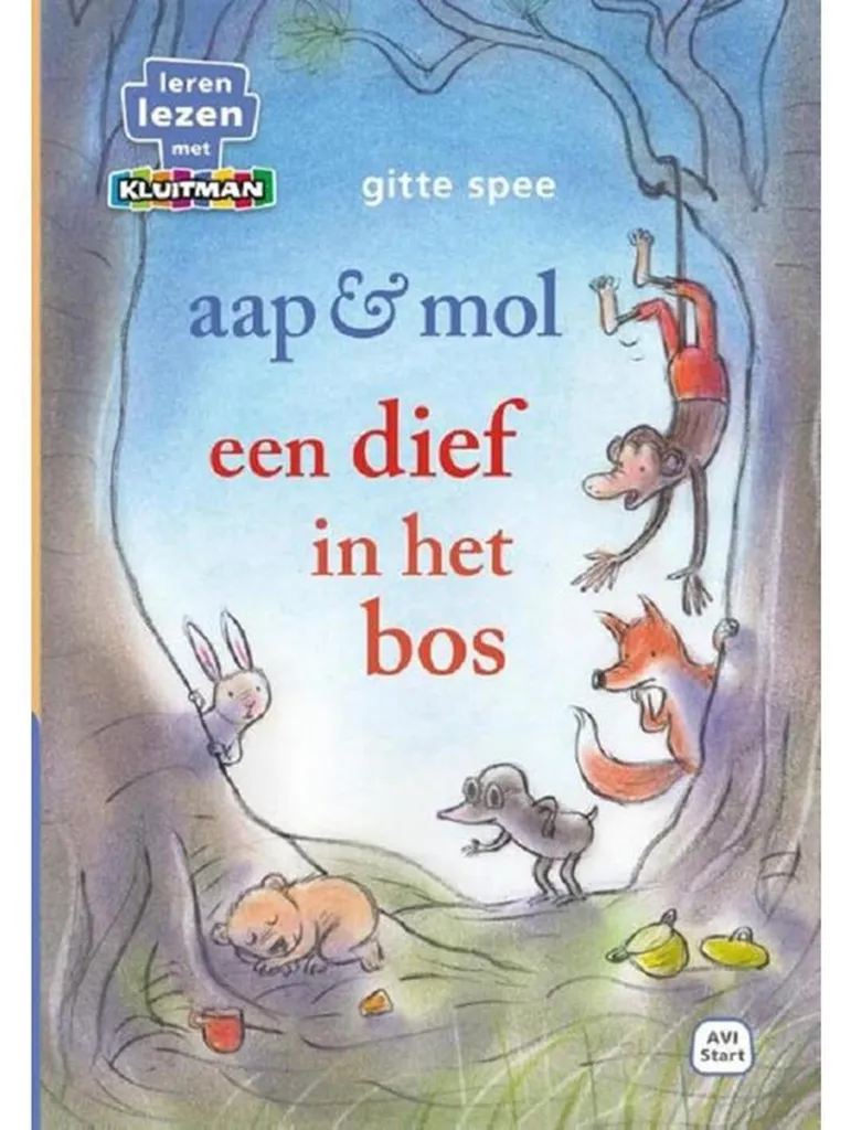 Livre Un voleur dans la forêt Kluitman AAP Mol Publishing House Avi-Start