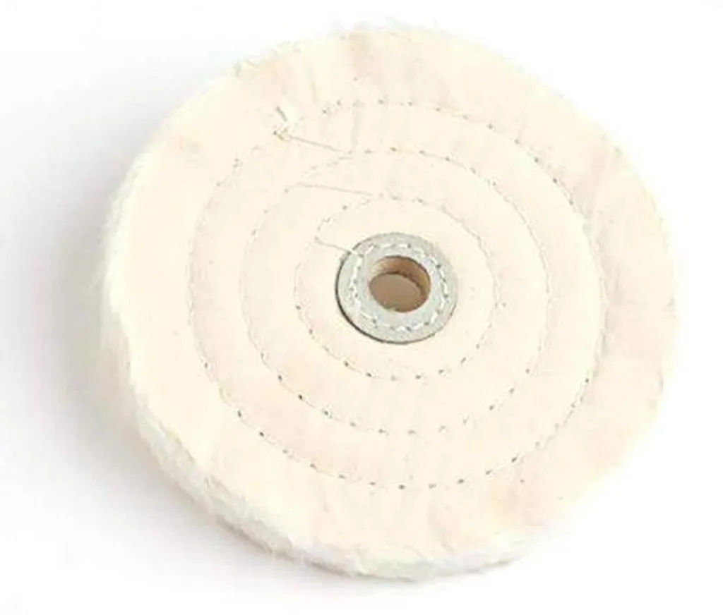 Disque de polissage en coton 125mm pour métal, acier et chrome - Lot de 5