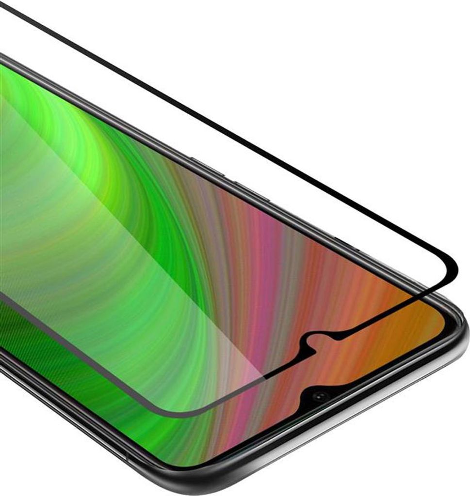 Cadorabo Panzerfolie für Oppo A12 Schutzfolie in Weiß Vollbild Folie Tempered Display Schutzglas