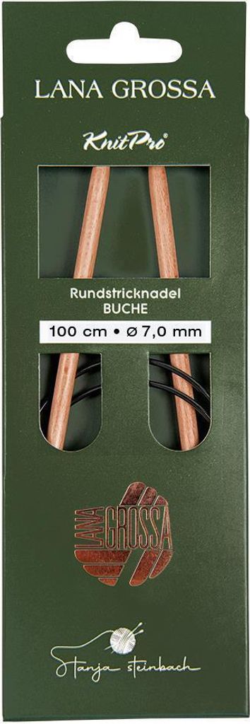 Lana Grossa - Rundstricknadel Holz Buche 100cm 7.0mm