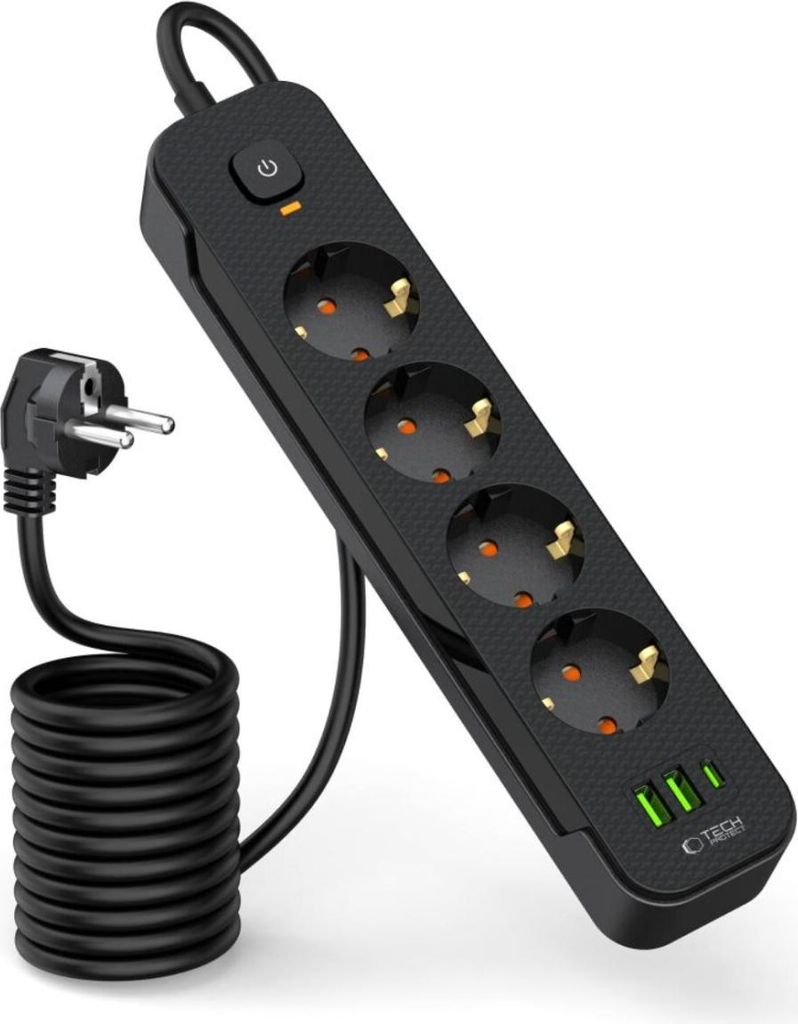 Tech-Protect PCL4X3 Steckdosenleiste 4-fach USB-C