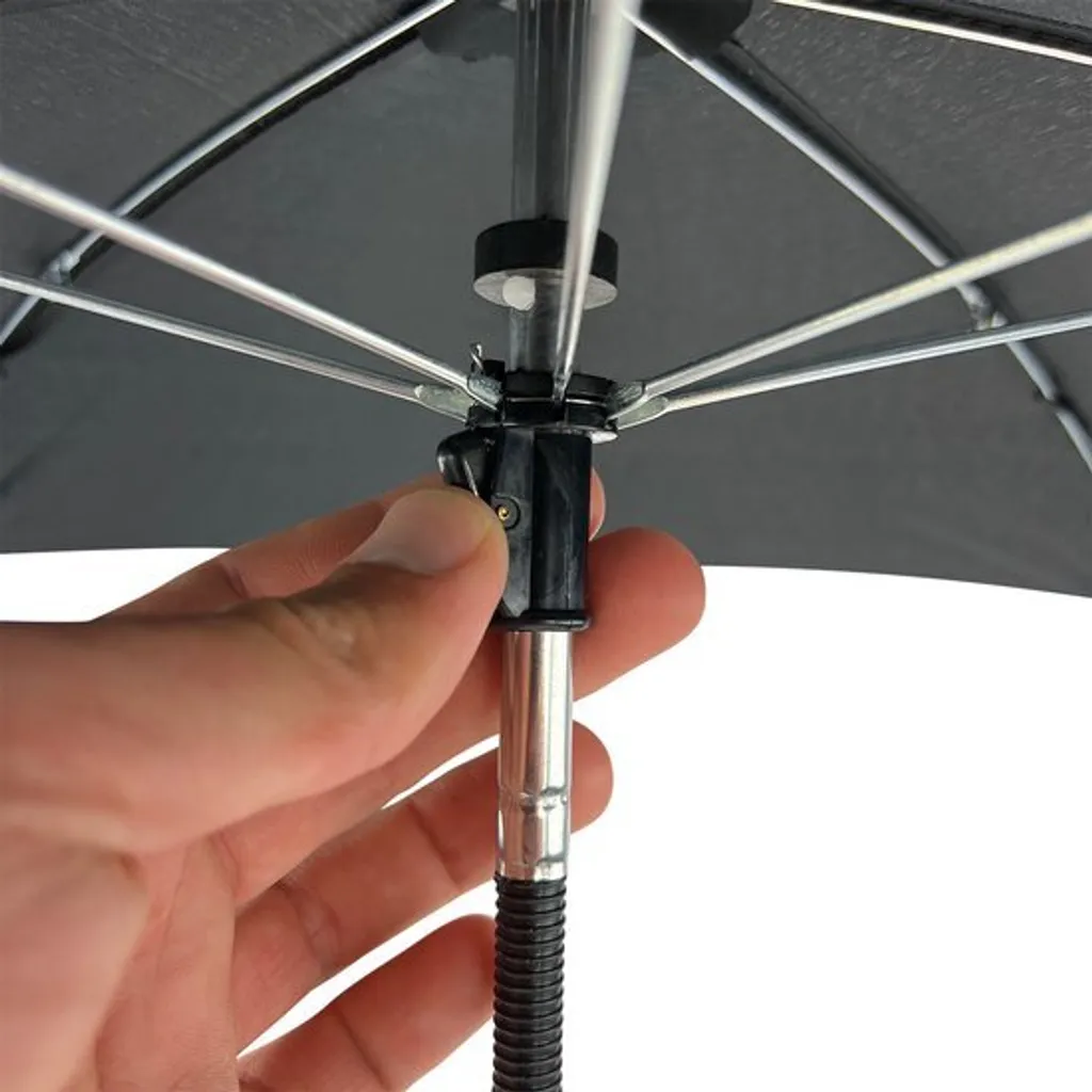 Petit parasol de table moderne noir 60cm - Idéal balcon et terrasse - 9