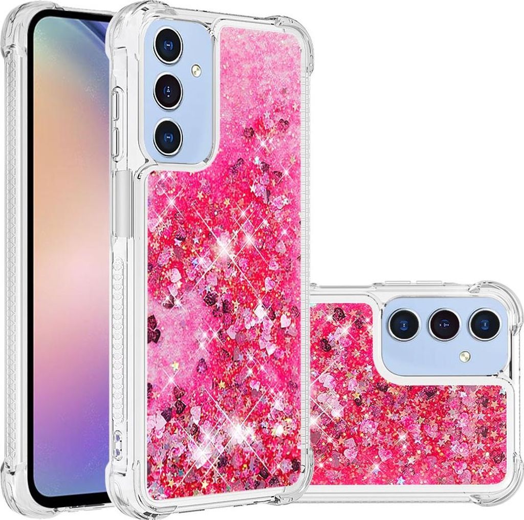 Samsung Galaxy A17 Hülle - Coverup Liquid Glitzer Back Cover - Rosa