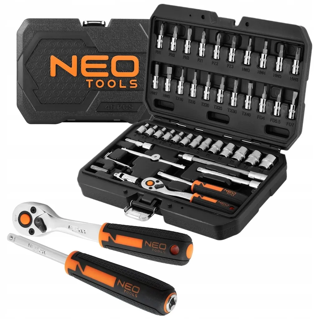 Kit outils de réparation 1/4" 46 pcs pour mécanique vélo et automobile