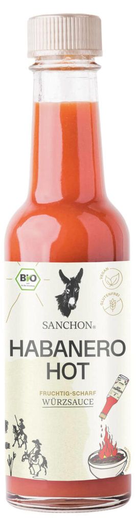 Sanchon Bio Habanero Hot Sauce 6x140ml