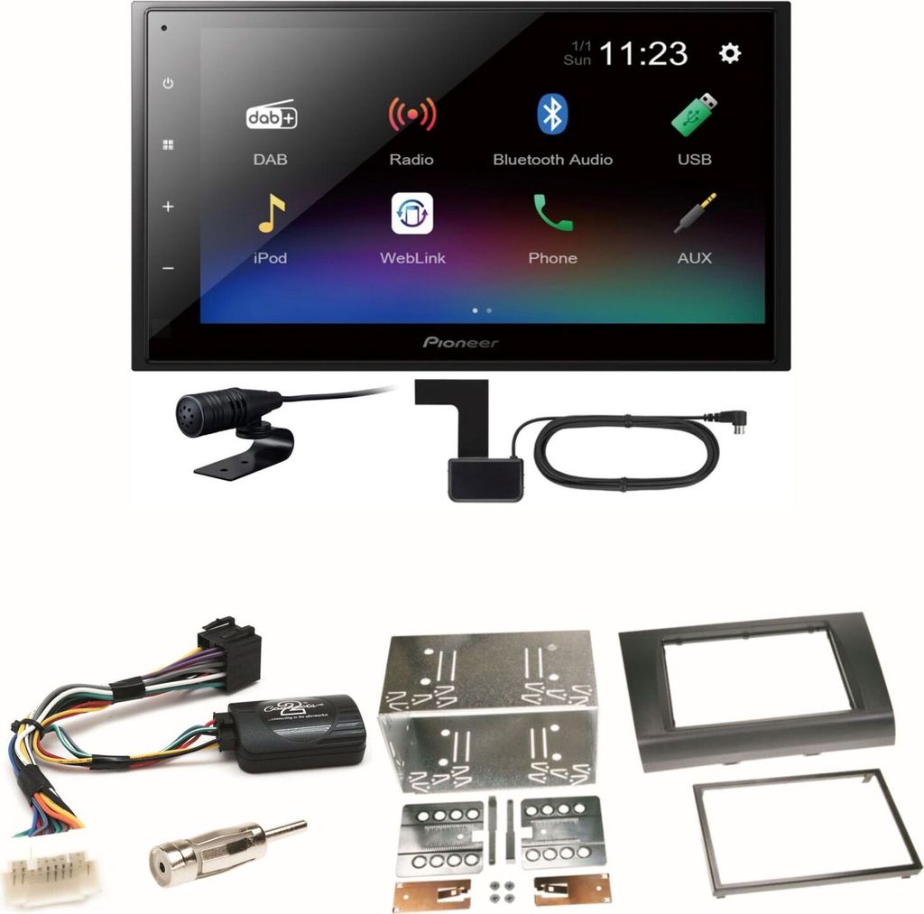 Pioneer DMH-A340DAB DAB+ Bluetooth Einbauset für Suzuki Swift Sport EZ MZ