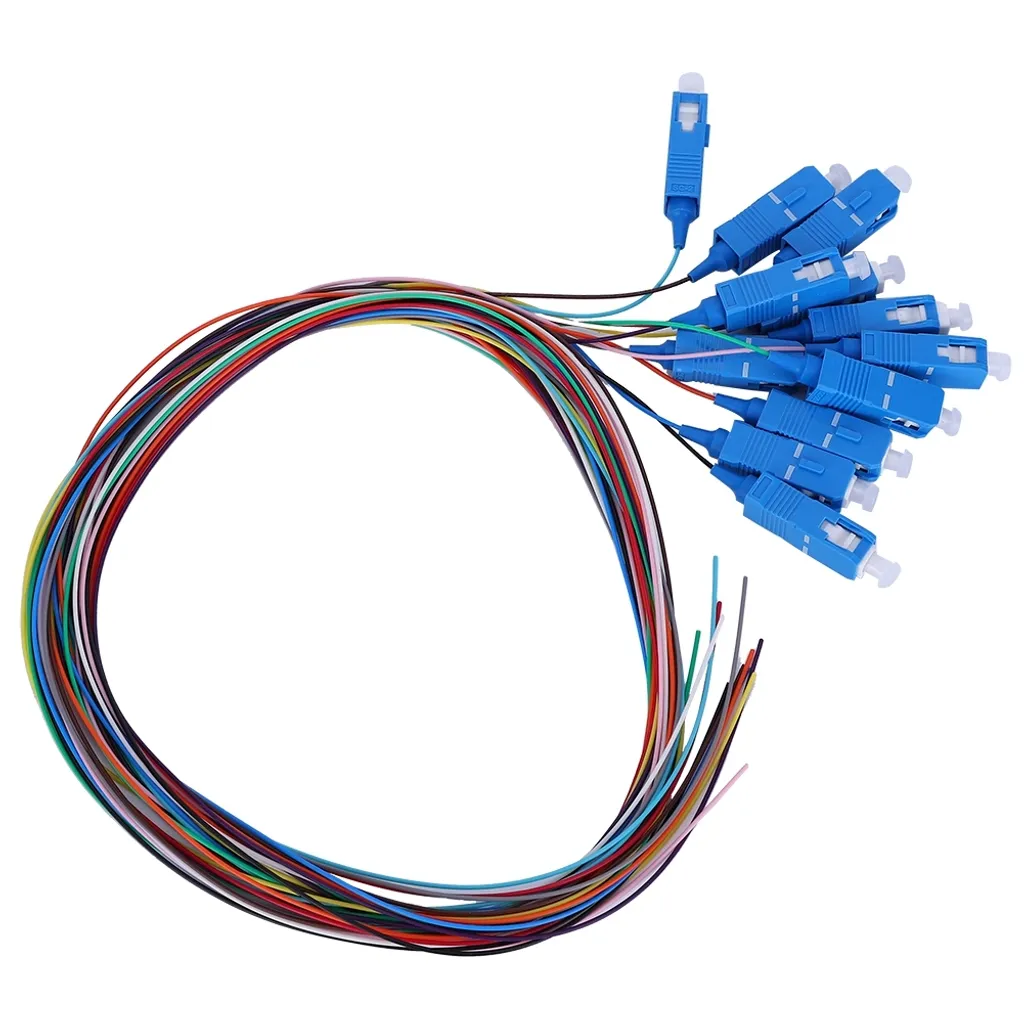 Cavo a spirale in fibra, fibra monomodale, fibra singola a 12 conduttori, cavo a spirale in fibra SC/UPC, fibra ottica