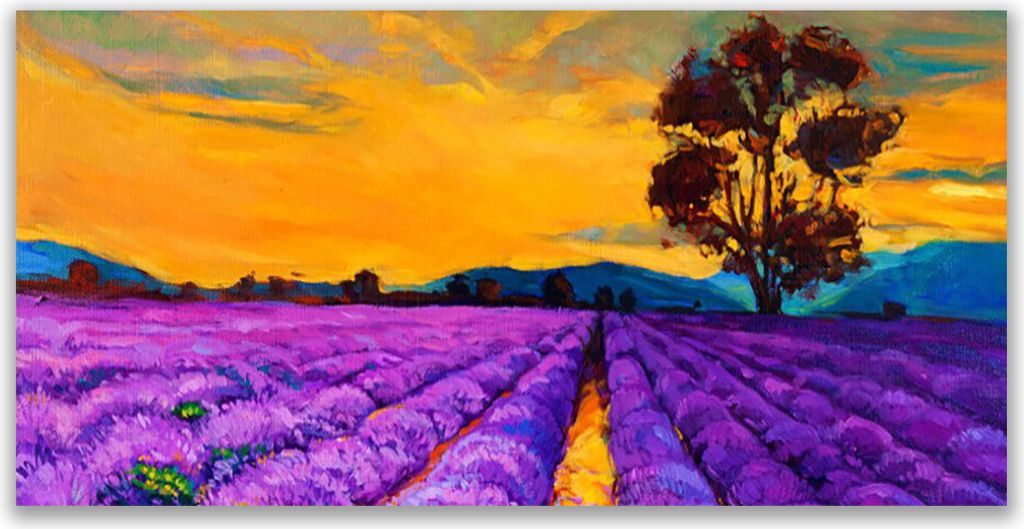 Glasbilder 120x60 Wandbild Druck auf Glas Feld Landschaft