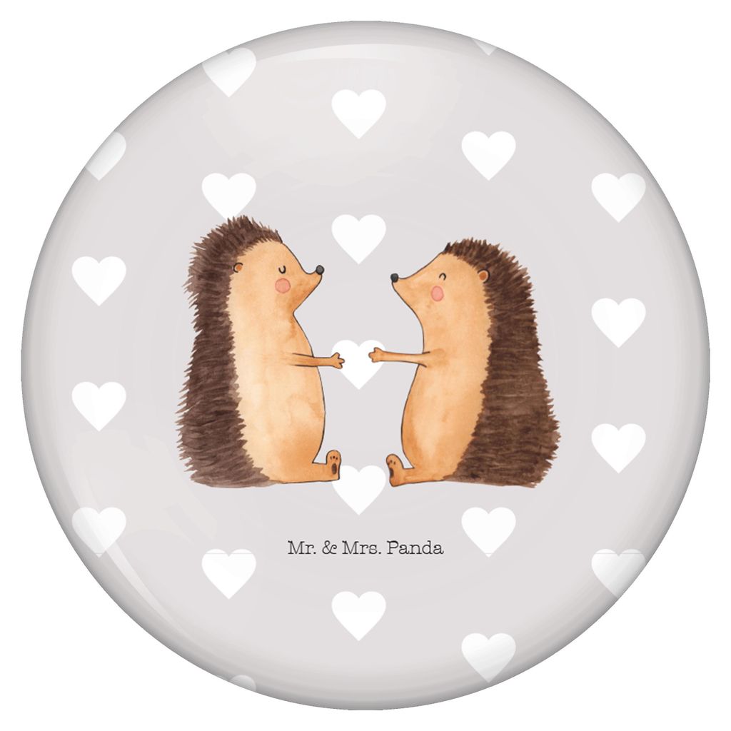 Mr. & Mrs. Panda Button Igel Liebe - Grau Pastell - Geschenk, Anstecker, Badge, Jahrestag, Freundin, Ansteck Pin, Hochzeit, Reversnadel, Hochzeitstag