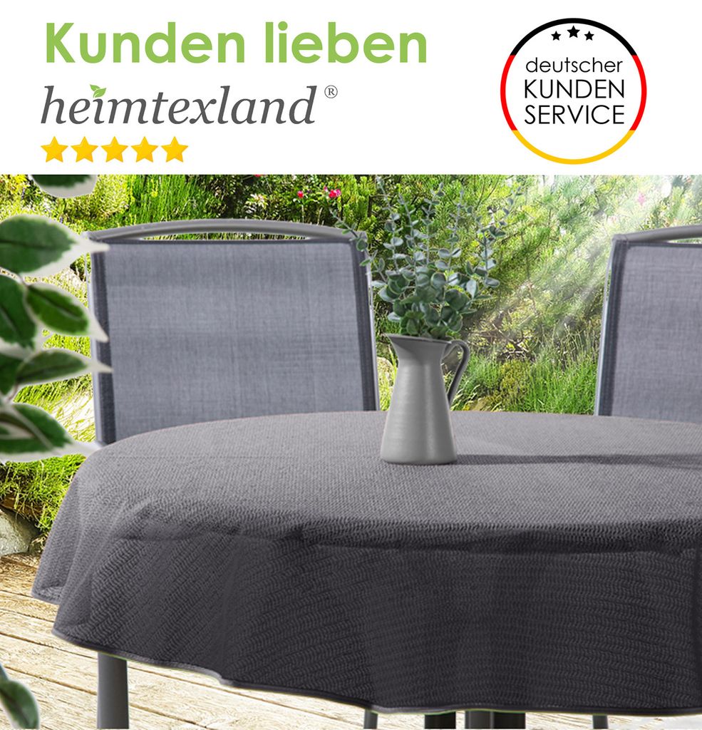 Gartentischdecke Aus Weichschaum-PVC – Wetterfest, Rutschfest & In Vielen Größen/Farben