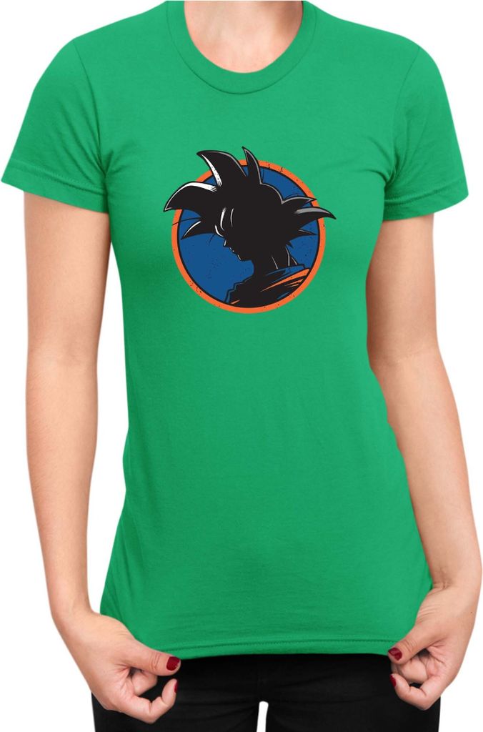 Damen T-Shirt Dragon Anime Manga Ball Z Goku 37, Lady L / Grün