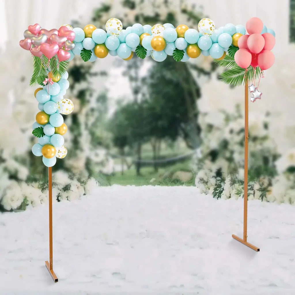 Arco per Fiori e Palloncini 2x2m Ferro Giallo - Offerta Eventi