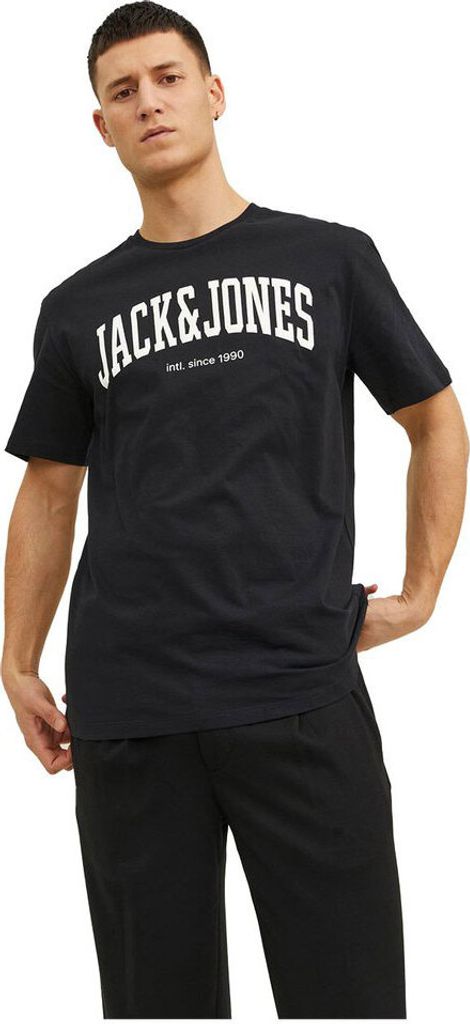 Jack & Jones Josh Kurzarm-t-shirt Schwarz XS Mann Schwarz XS