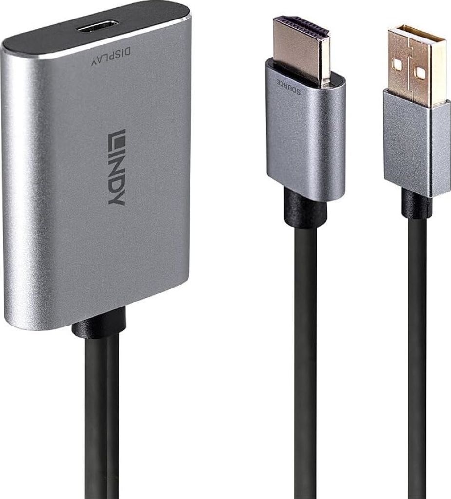 Lindy Převodník HDMI na USB typu C s napájením - Převodník Obrázek produktu 