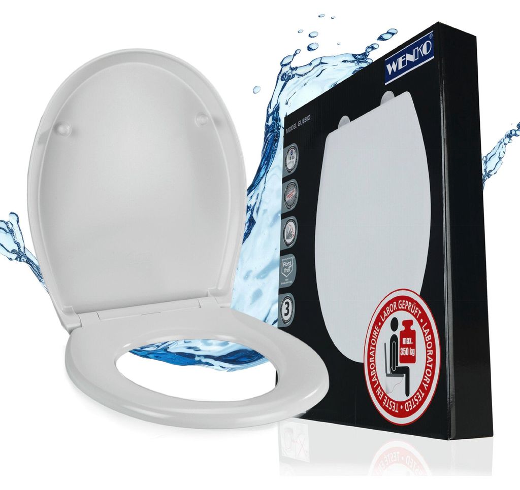 WENKO WC Sitz Klodeckel Toilettendeckel Absenkautomatik Produktbild 