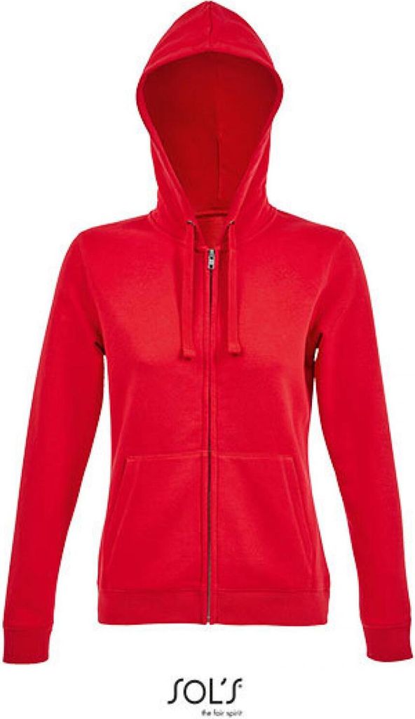 SOLs 03106 | Damen Jacke WomenŽs Zip Hoodie Spike - Farbe: Red - Größe: XL