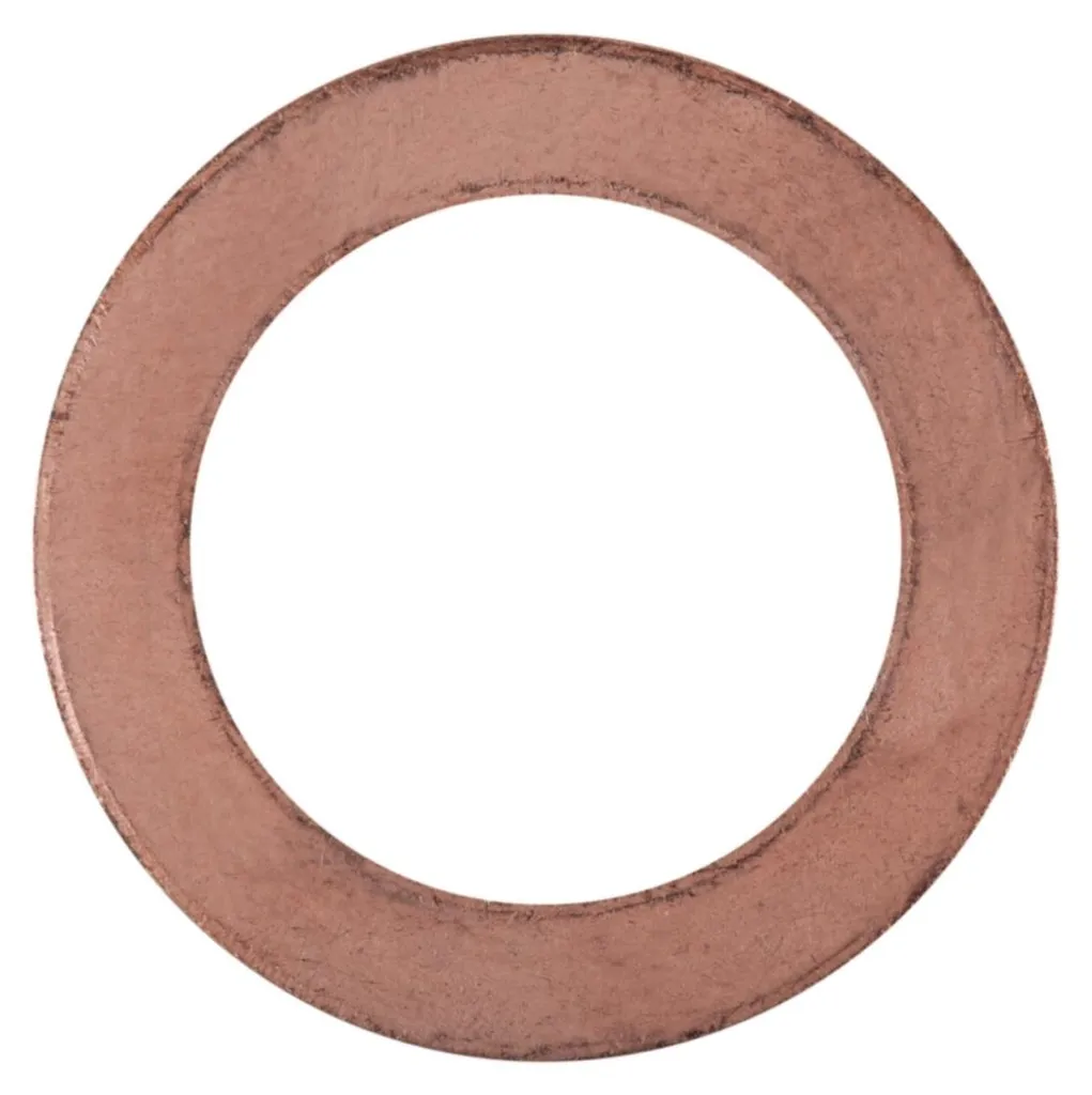 Joint plat en cuivre Ø 22 mm intérieur pour vidange et moteur - 25 unités