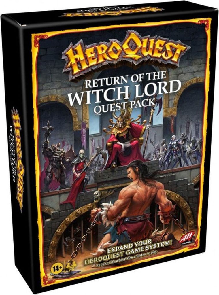 Hasbro Gaming Avalon Hill HeroQuest Return of the Witch Lord, Brettspiel-Erweiterung, Taktisch, 14 Jahr(e)