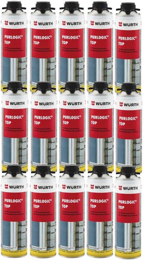 15 x Würth Purlogic Top 1C schiuma per pistole grigio Immagine del prodotto 