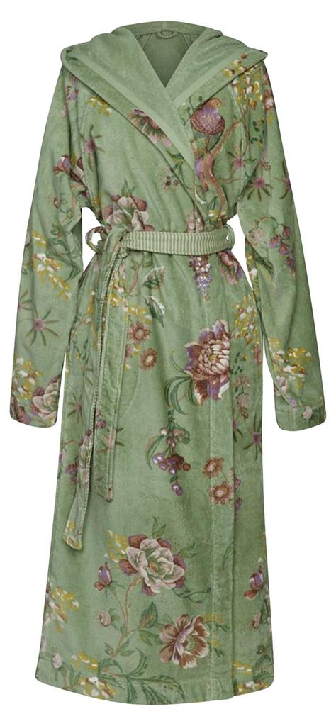 Pip Studio Bademantel Secret Garden Bathrobe Farbe Green Produktbild 