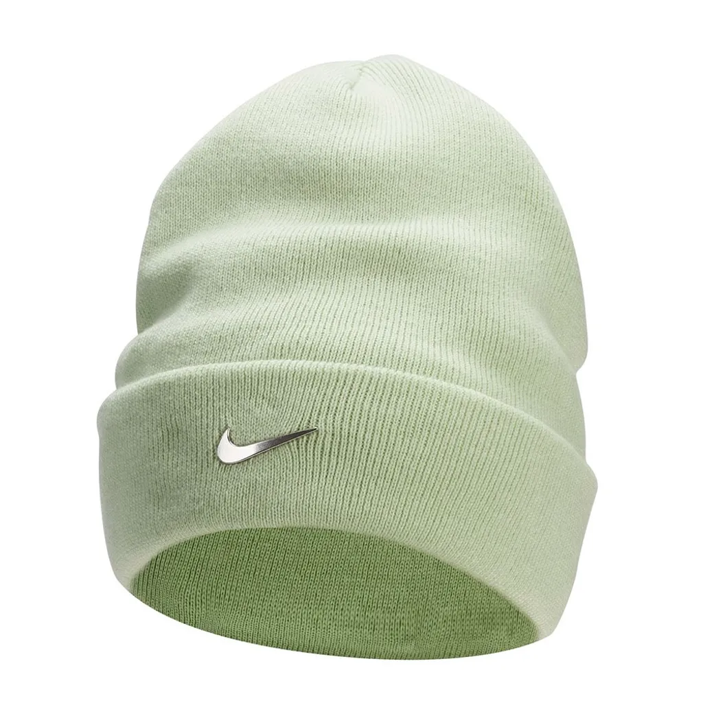 Nike Peak Bonnet Côtelé Vert FB6527-343 - Maille Douce et Chaude Nike