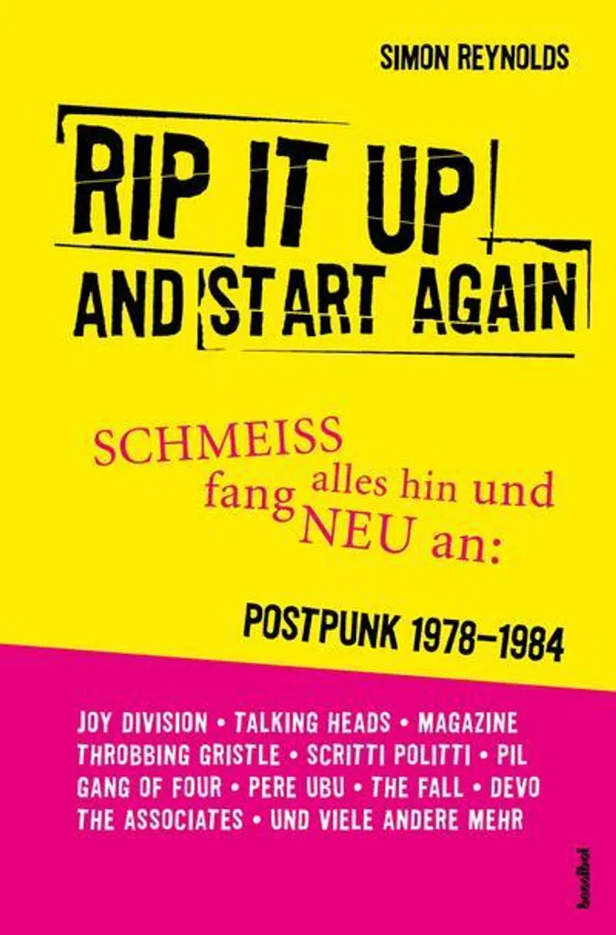 Livre Post-Punk Rip It Up And Start Again : Édition Allia 682 pages