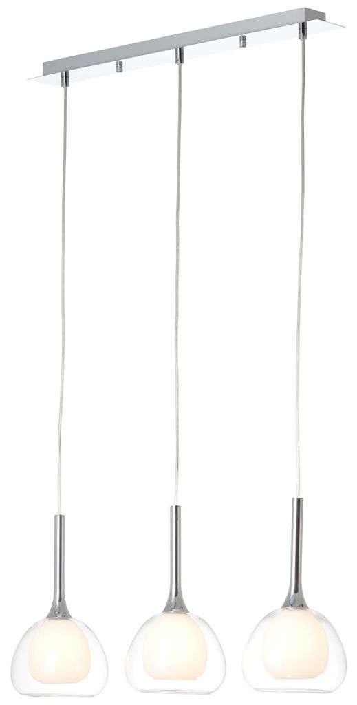 BRILLIANT Pendelleuchte, 3-flammig Hadan silber IP20 E14 40 Produktbild 