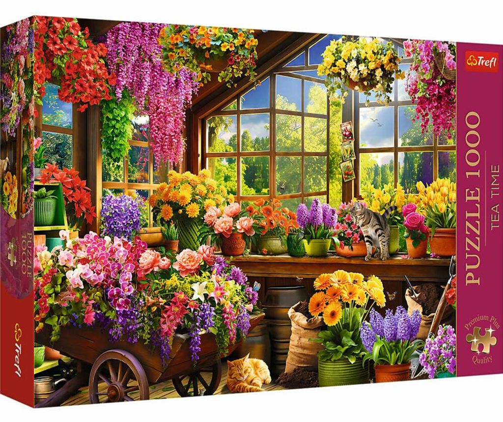 Trefl Puzzle Tea Time Vorbereitungen für den Frühling, 1000 Immagine del prodotto 