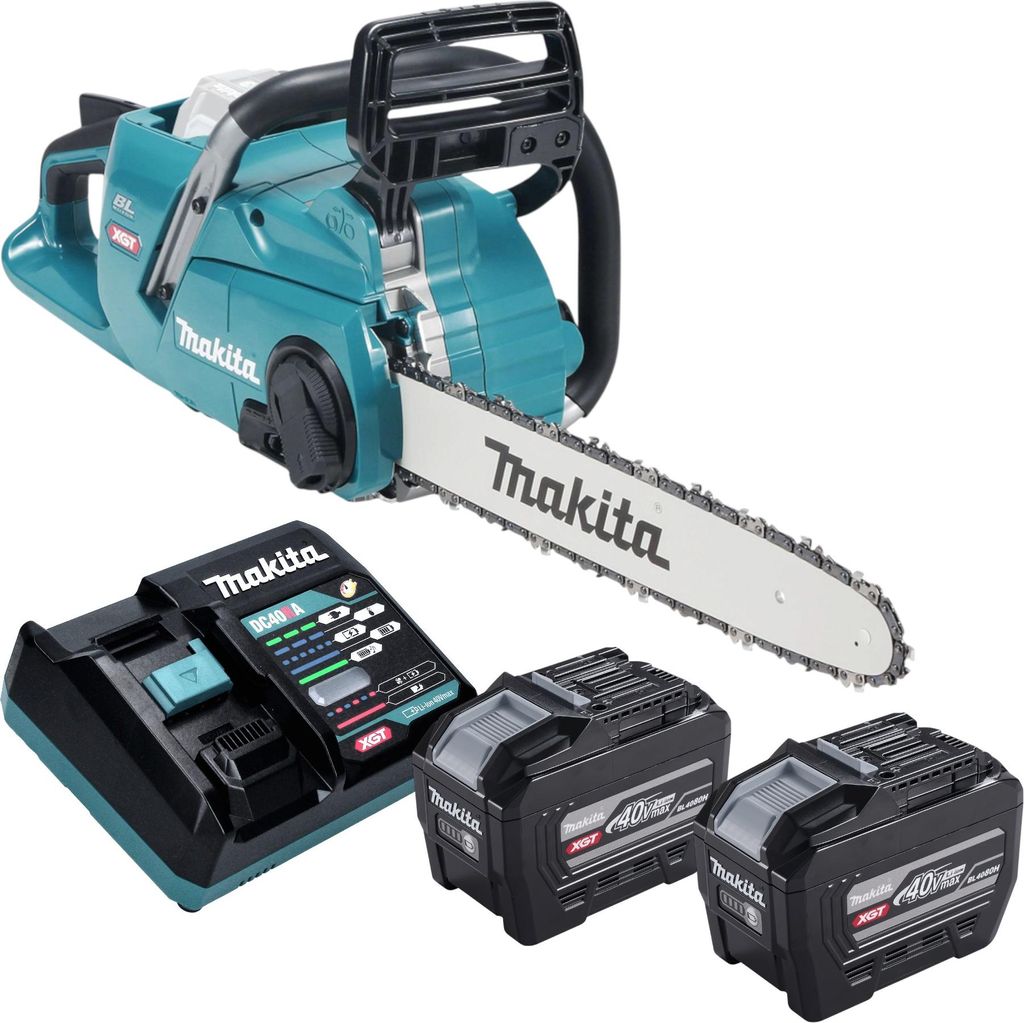 Makita UC 016 GE201 Akku Kettensäge 40 V max. 40 cm Brushless + 2x Akku 8,0 Ah + Ladegerät