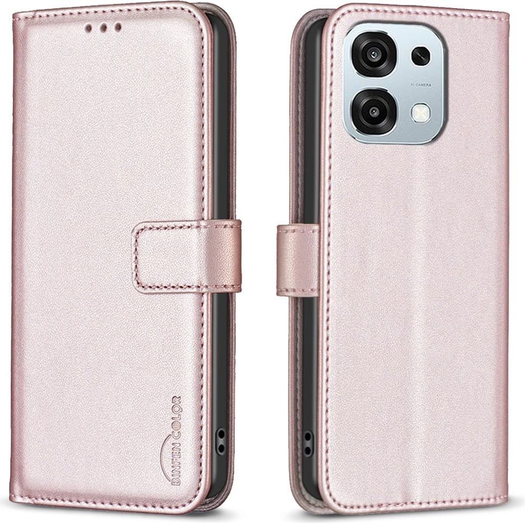 OPPO A6 Pro 5G Hülle - BINFEN Klapphülle - Roségold