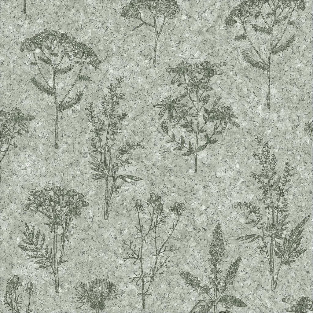 Ugépa Vliestapete Brut M78304 10.05 x 0.53 m Grün Holz matt Vlies