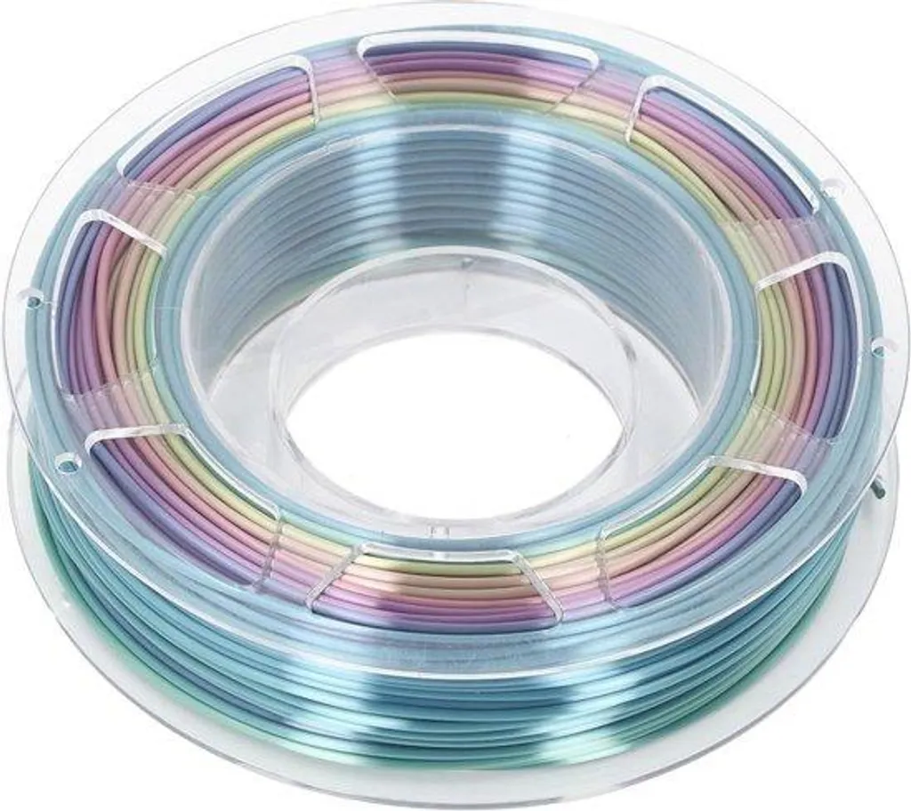 Filament 3D Rainbow Silk 1.75 mm 200g pour des impressions multicolores