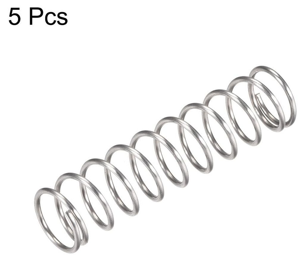 5 Stš¹ck Druckfeder 304 Edelstahl Druckfedern Spiralfeder Stahlfeder 18mm Au?endurchmesser 1.6mm Drahtdurchmesser 35mm Komprimierte L?nge 70mm L?...
