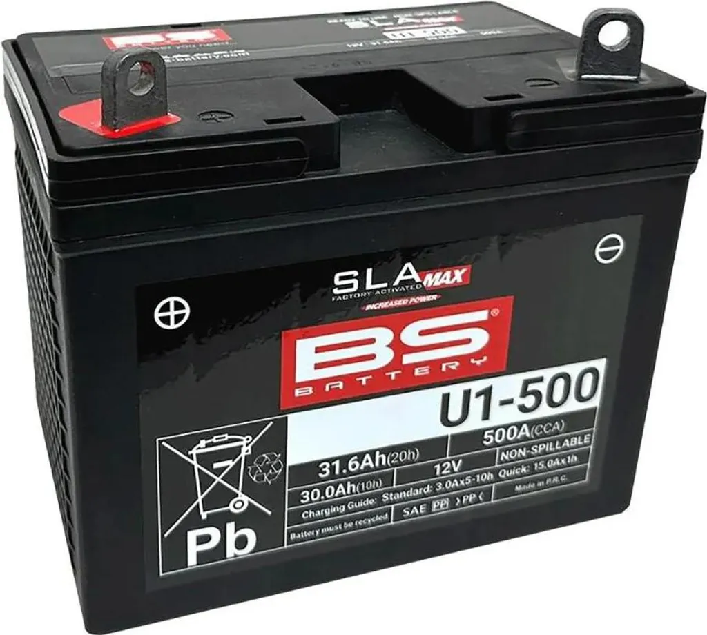 Batterie motoculture sans entretien U1-500 FA pour tracteur tondeuse