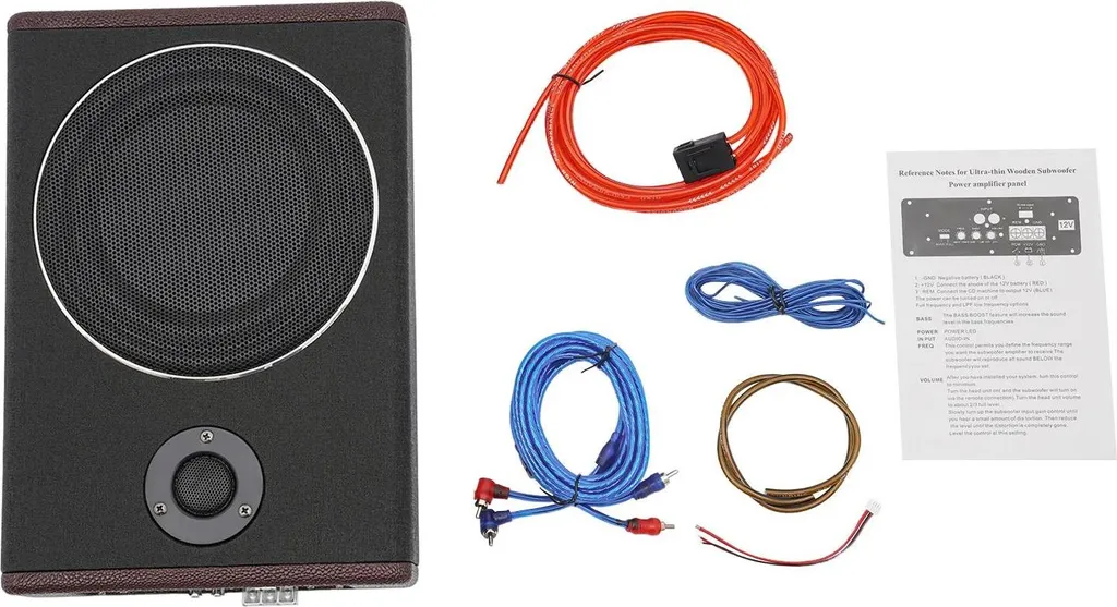 Caisson de Basse Amplifié Extra-Plat 600W pour Installation sous Siège