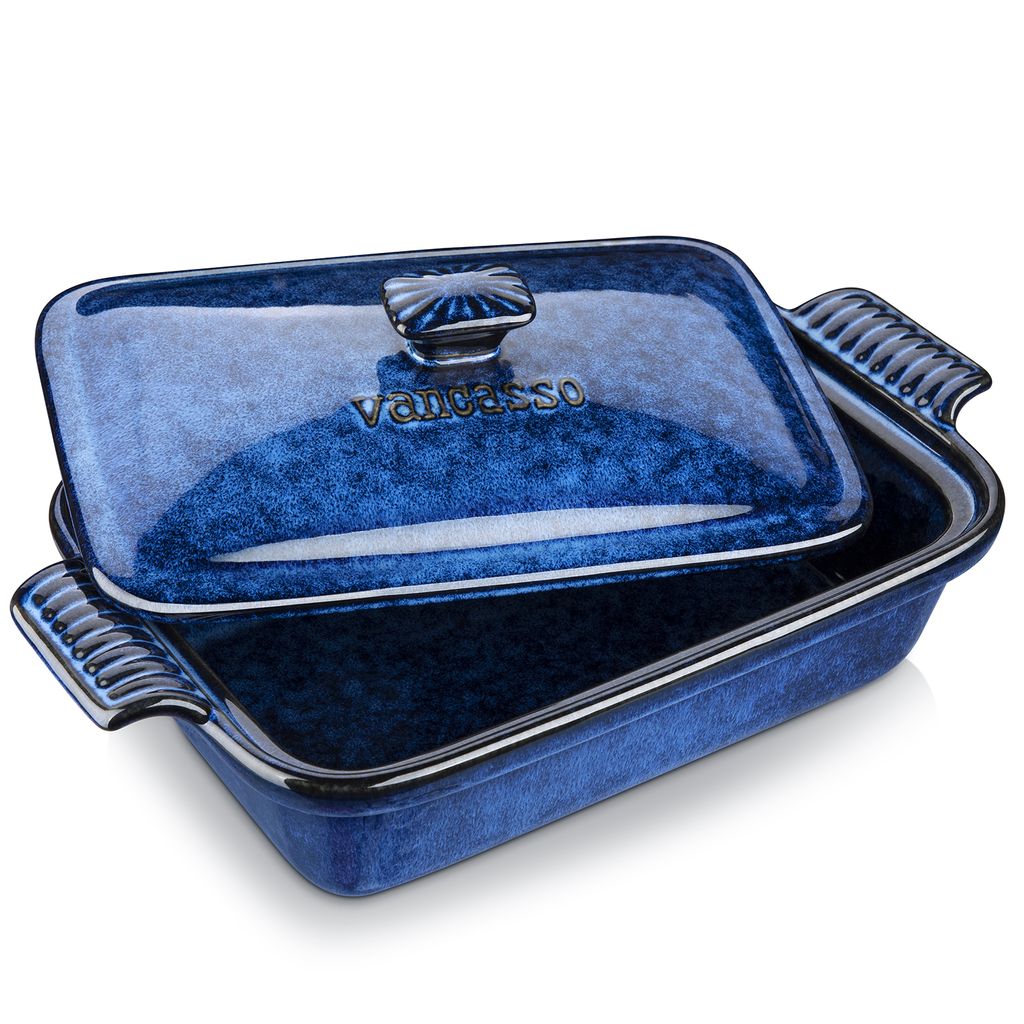 Plat à four en porcelaine, 1 pièce avec couvercle et Image du produit 