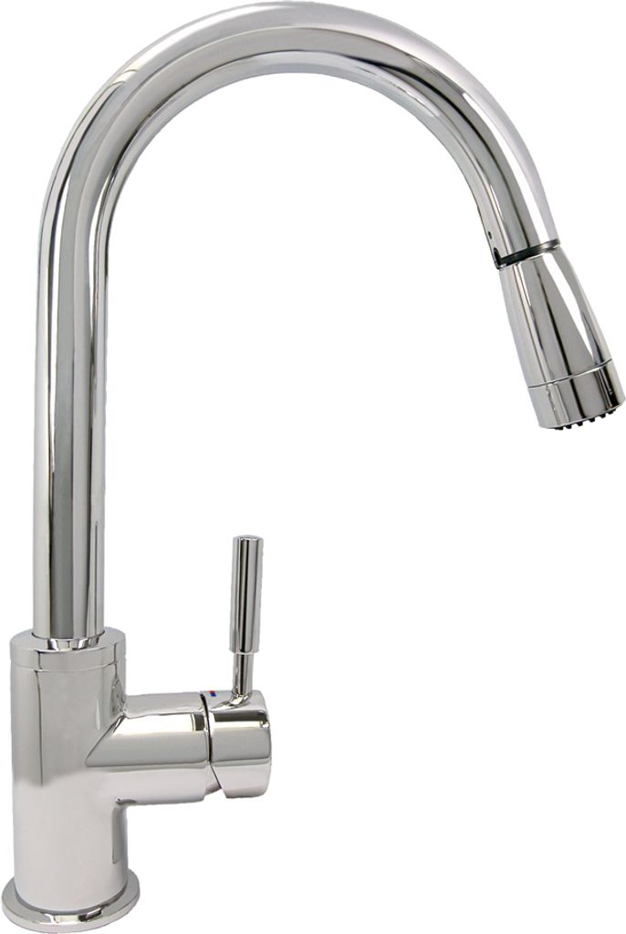 PUTEUS Armatur STYLE PLUS in Chrom mit ausziehbarem Auslauf