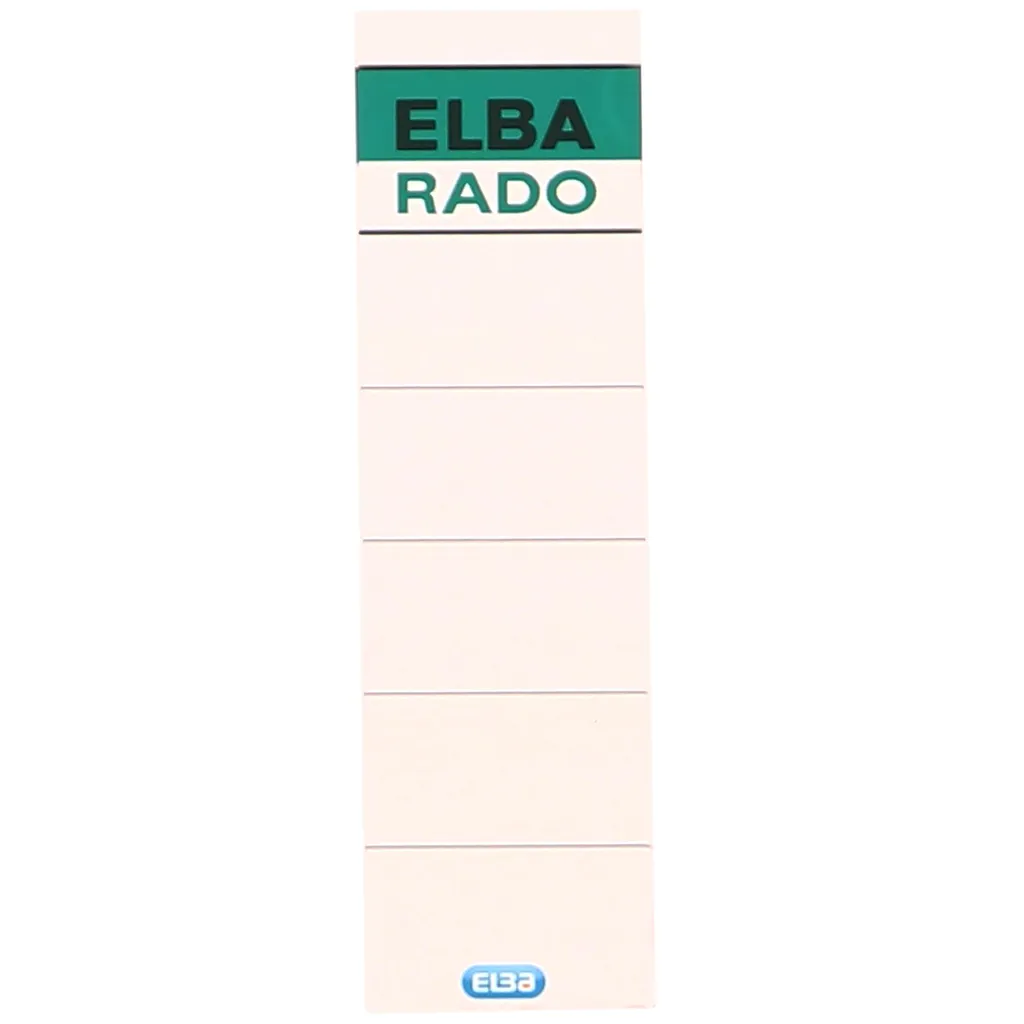 Etichette Elba 100420956 Bianche a Incastro - Stock 10 Pezzi Professionali