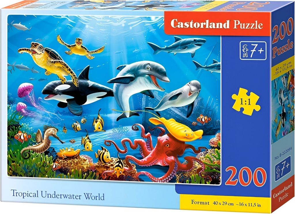 CASTORLAND Puzzle 200el. Tropický podmořský svět Obrázek produktu 2