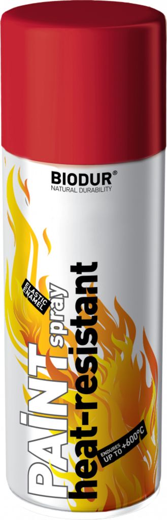 Biodur | Hitzefester Lack - Rot - 400ml, Motorlack, Produktbild 