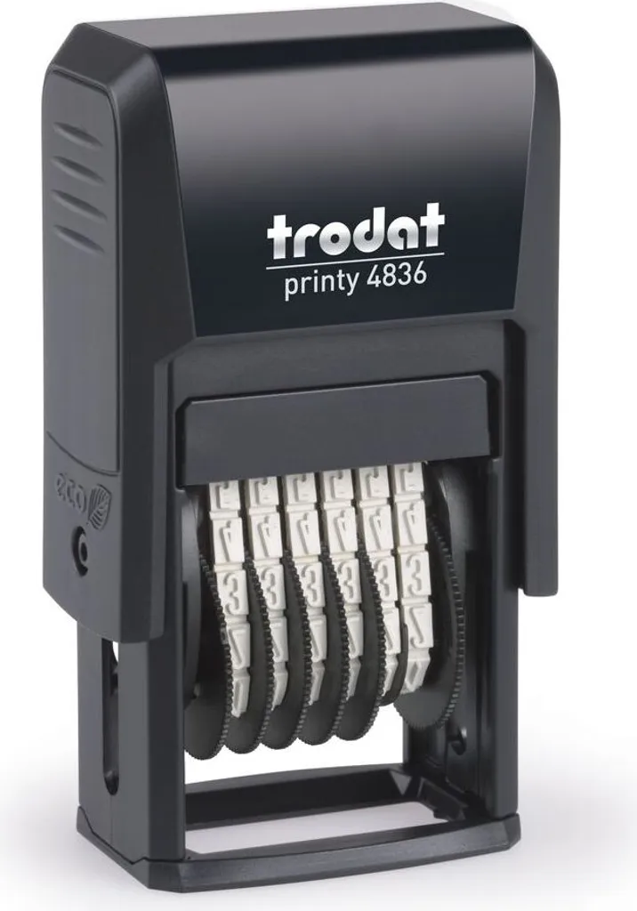 Numeratore Trodat 86548 Printy 48313 - 13 Bande 3,8mm Inchiostro Nero