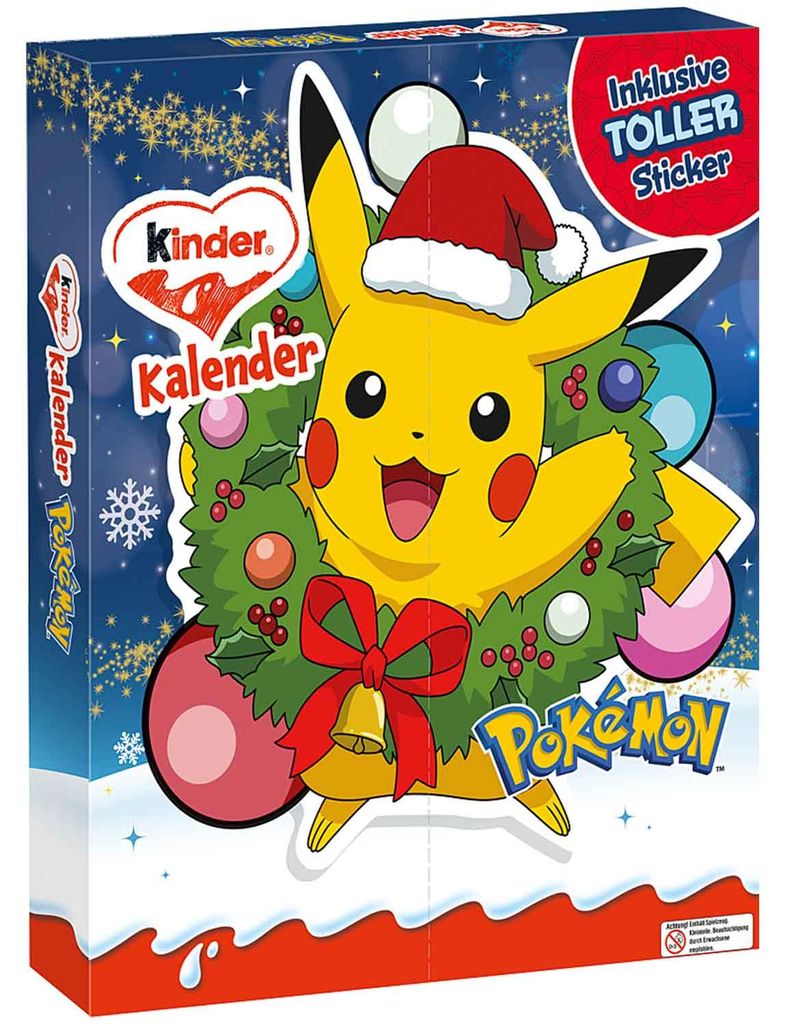 kinder Pokémon Pikachu Adventskalender Produktbild 
