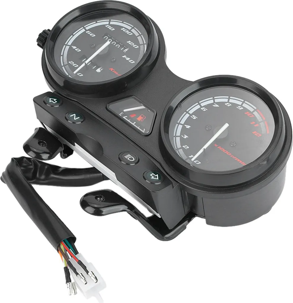 Tachymètre Moto Résistant Intempéries Kit d'Adaptation YBR 125 Noir