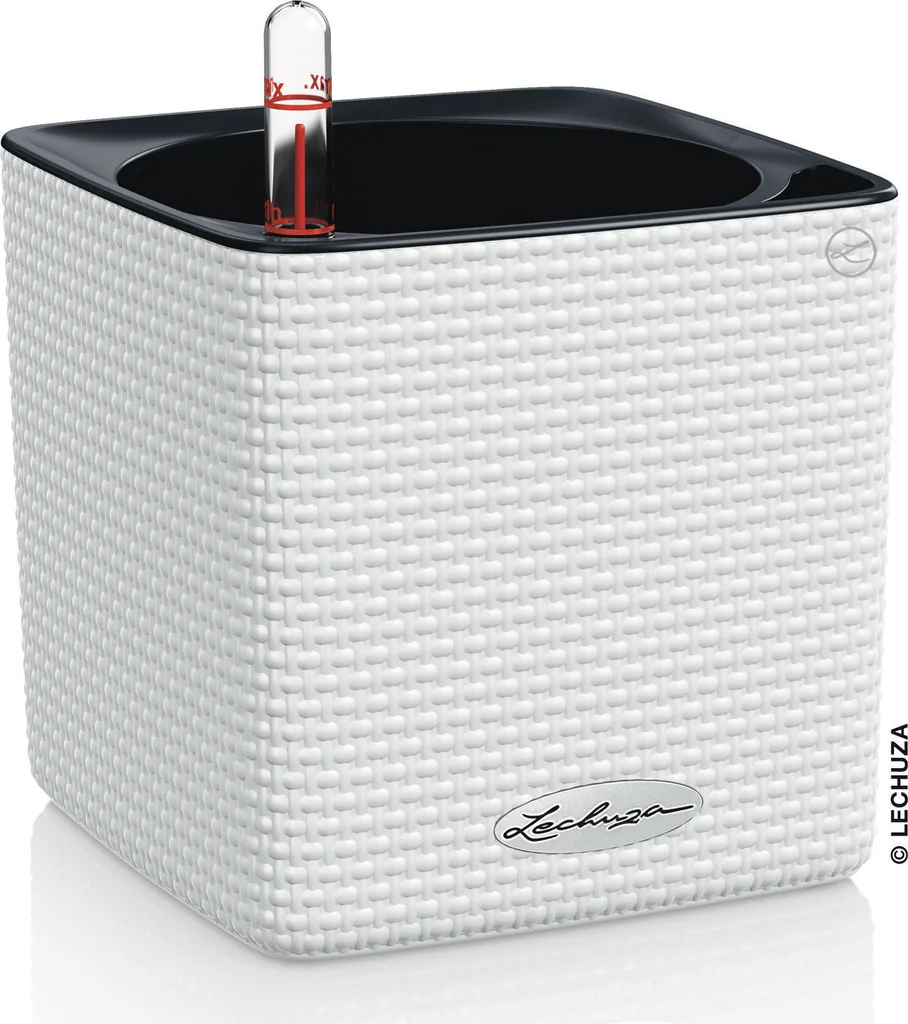 Pot avec système d'arrosage automatique LECHUZA CUBE Color 16