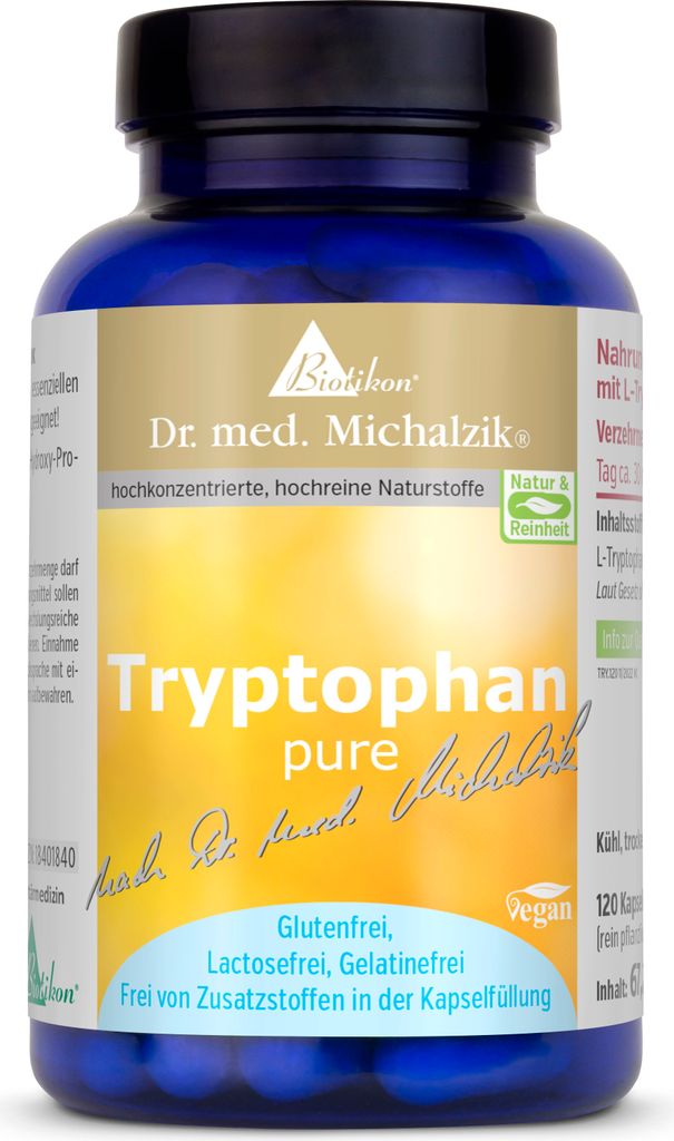 L-Tryptophan nach Dr. med. Michalzik - Ohne Zusatzstoffe - von BIOTIKON