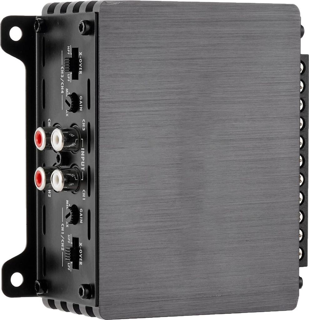 Car-Audio-Verstärker, 4-Kanal-Brückbarer-Autoverstärker, Mehrkanal-Stereoverstärker der Klasse D, max. 4 x 110 W bei 4 Ohm / 4 x 160 W bei 2 Oh...