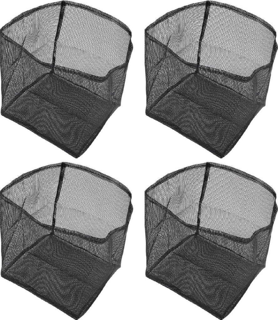 4pcs Aquatic Pond Planting Bags Reusable PVC Mesh Water Garden Pond Plant Pot Breathable Lily Plant Pots for Pond Bog Square
