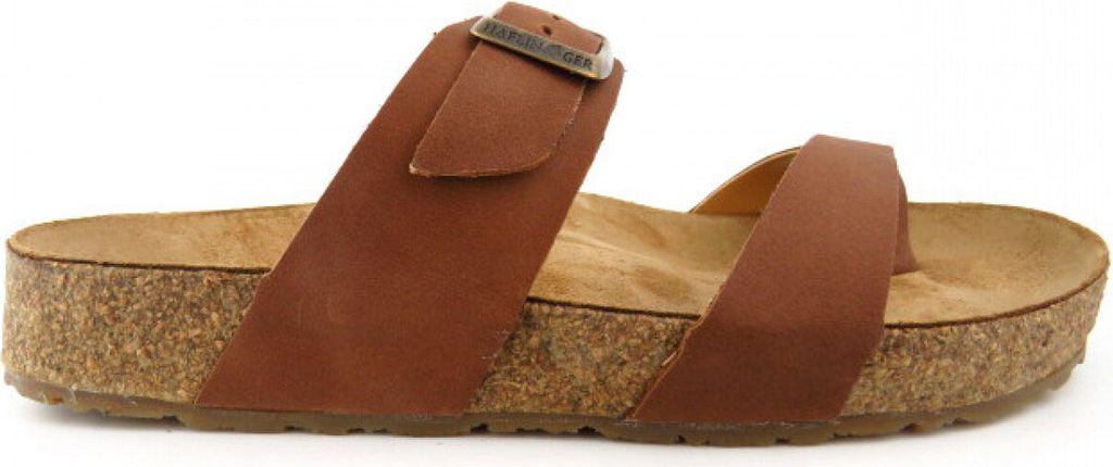 Haflinger Juno braun country Damen Pantolette in Braun, Größe 37