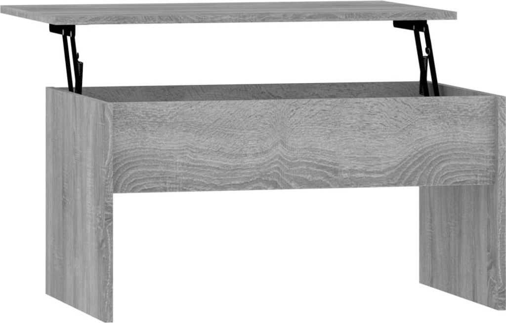 vidaXL Konferenční stolek Grey Sonoma 80x50,5x41,5 cm Obrázek produktu 