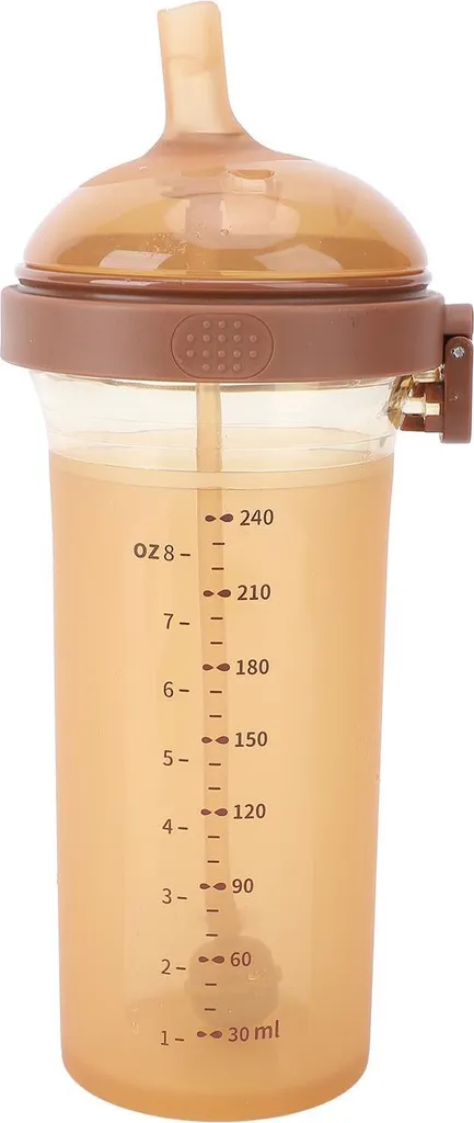 Tasse d'apprentissage bébé 240 ml avec paille lestée 360 et col large